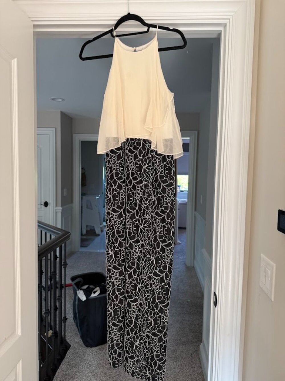 Aidan Mattox Black & White Formal Dress | Size 4